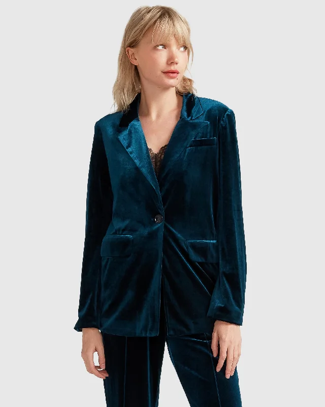 Relaxed Fashion Eternity Velvet Blazer