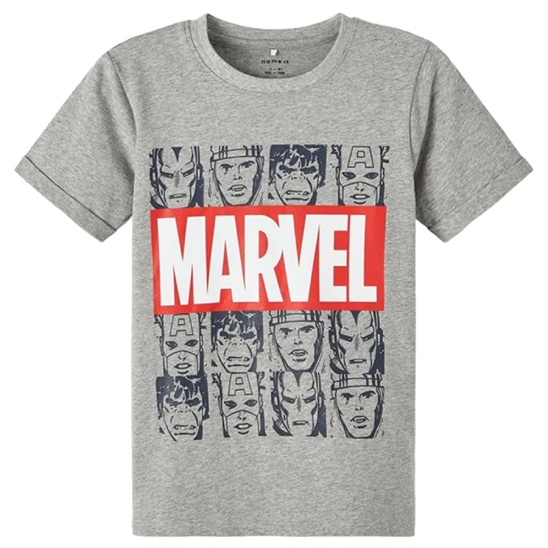 All-Day Wear Name it Grey Melange Mackin Marvel T-Shirt