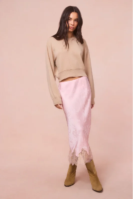 Comfortable Fashion Looks Malina Silk-Blend Jacquard Maxi Skirt