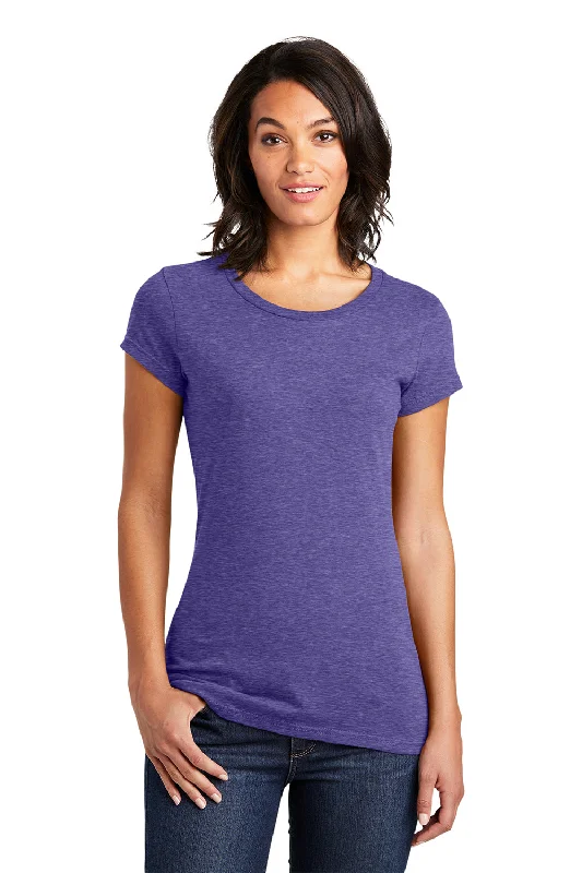 Cozy Layers District Womens Very Important Short Sleeve Crewneck T-Shirt - Heather Purple