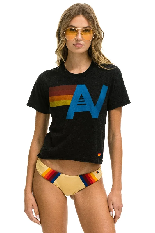 Everyday Comfort LOGO BOYFRIEND TEE - BLACK