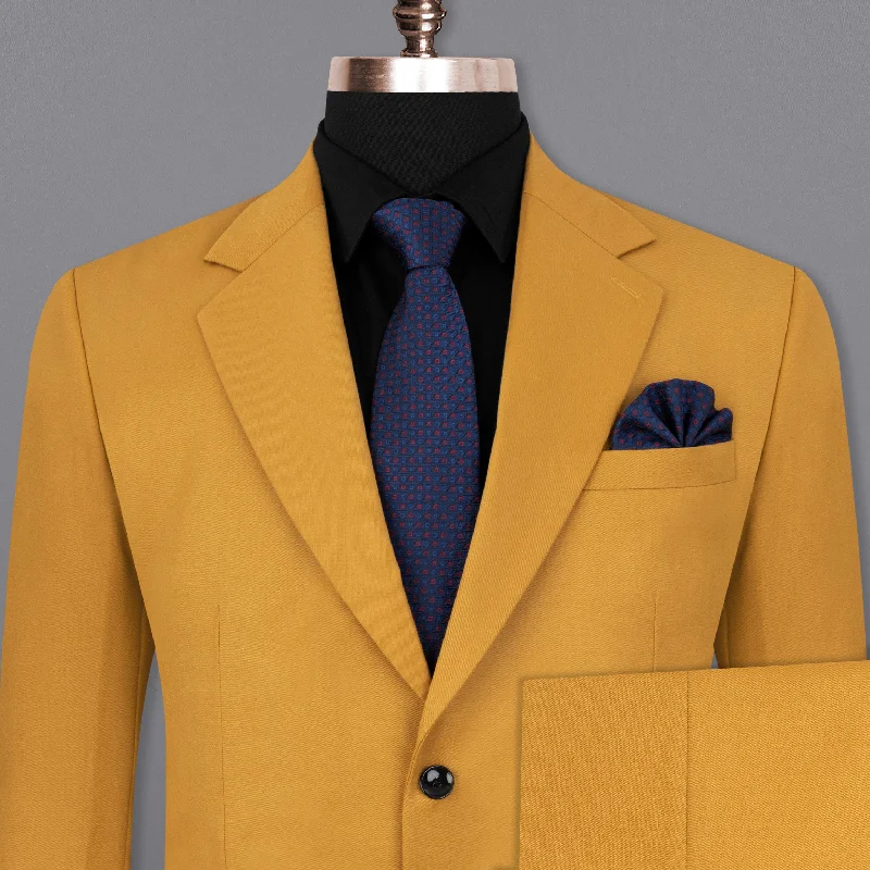 Easy-to-Wear Tulip Tree Orange Solid Suit