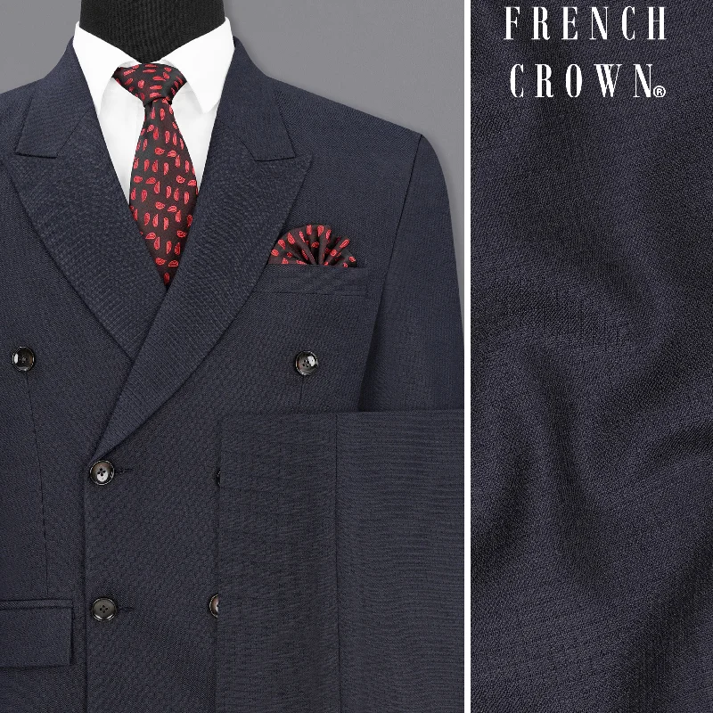 Chic Outfits Bleached Cedar Blue Double Breasted Suit