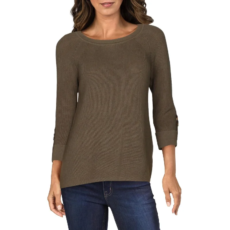 Trendy Wear Calvin Klein Womens Cotton 3/4 Sleeves Pullover Sweater