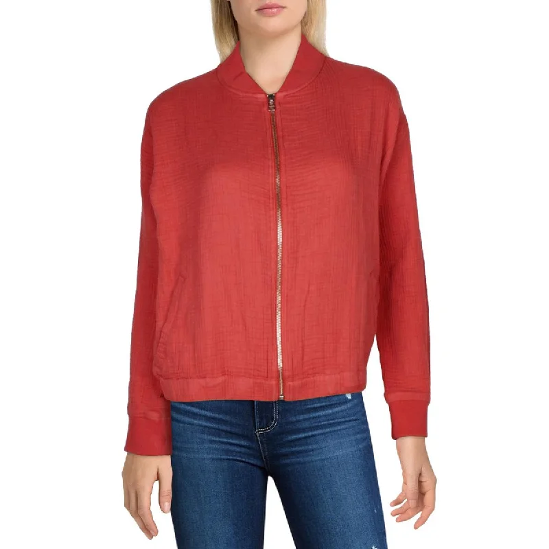 Layered Style Jag Jeans Womens Cotton Lightweight Bomber Jacket