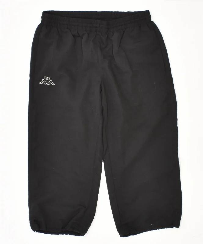 Cozy Footwear KAPPA Womens Sport Shorts UK 14 Medium Black Polyester