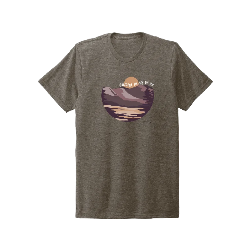Cozy Dress Summit Serenity Tee - Earthy Brown