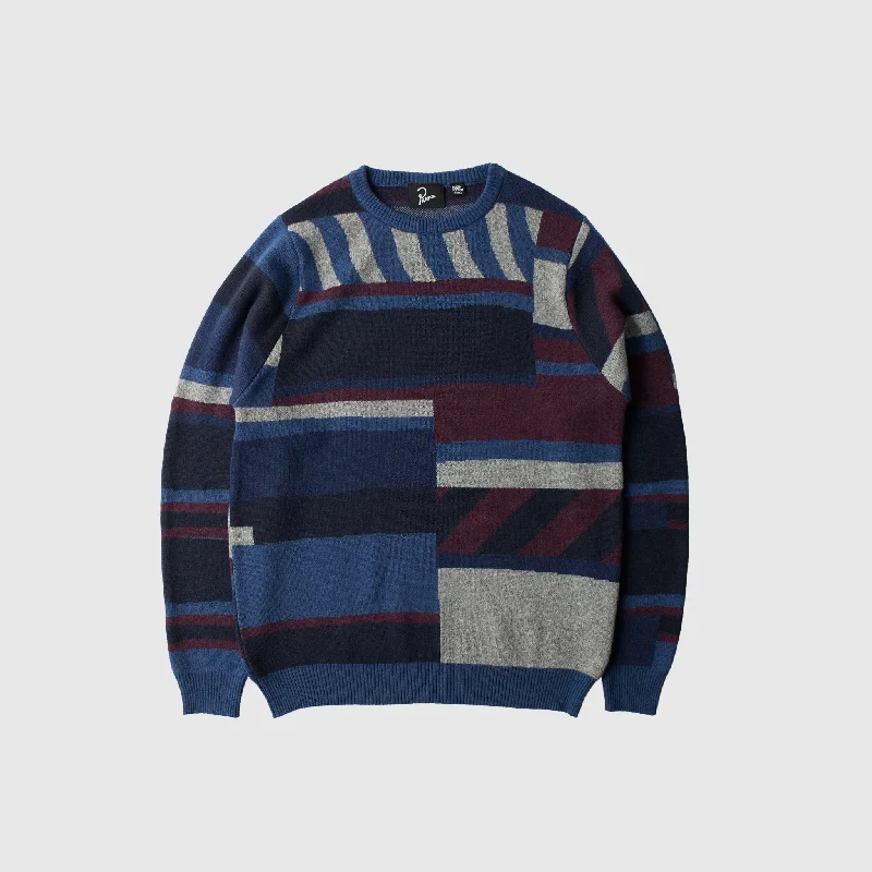 Classic Comfort PATCHED YOUR WORK KNITTED PULLOVER