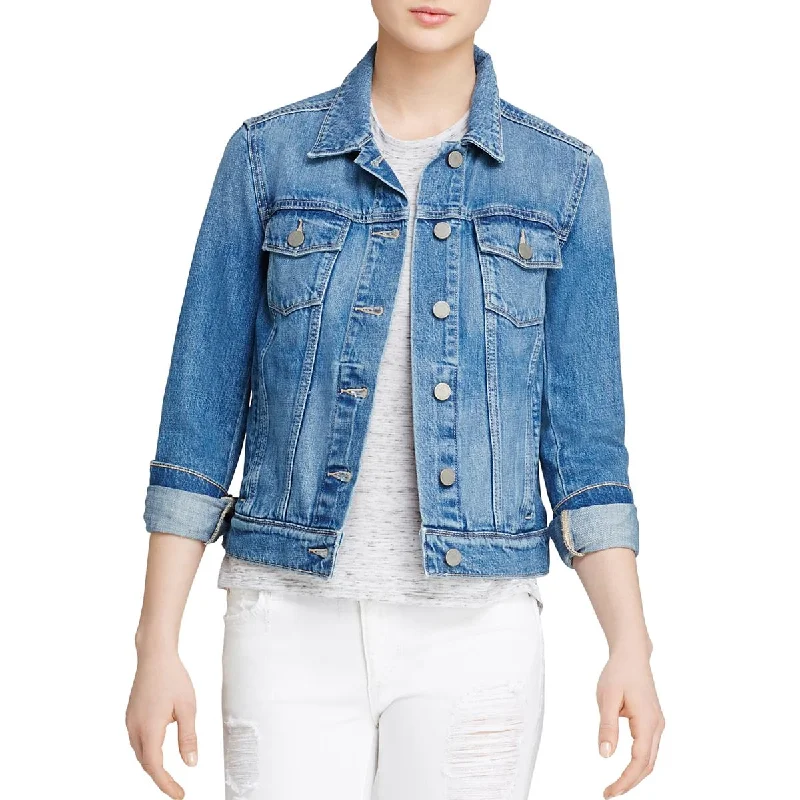 Urban Chic Paige Womens Medium Wash Fall Denim Jacket