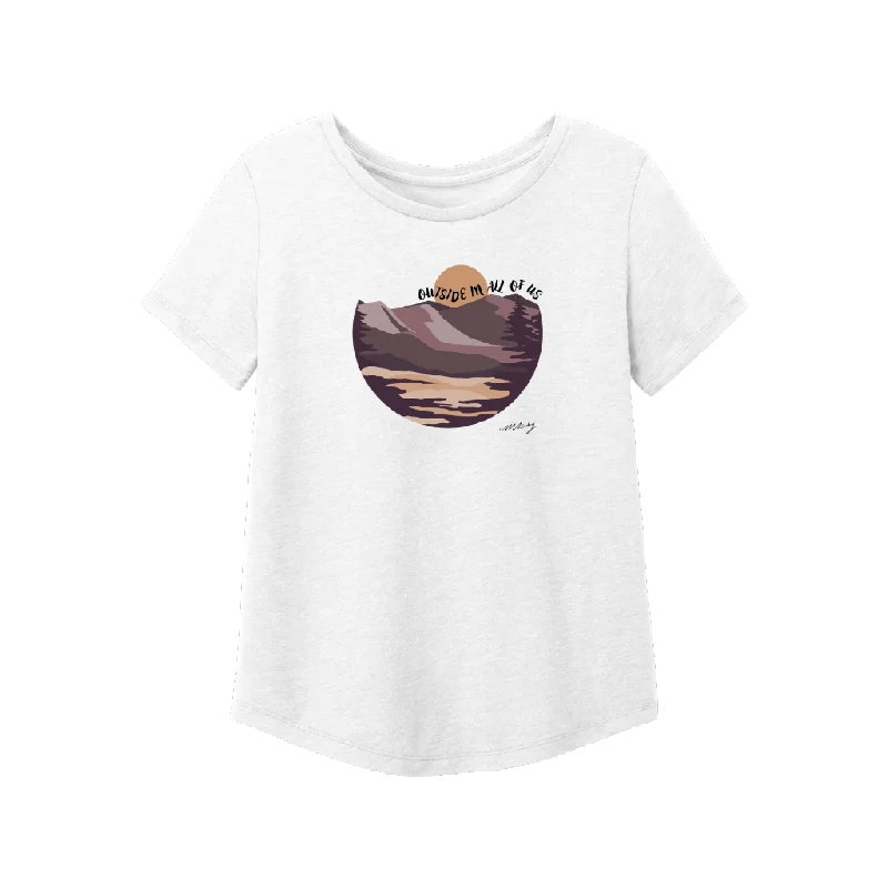Summer Comfort Summit Serenity Women's Tee - White