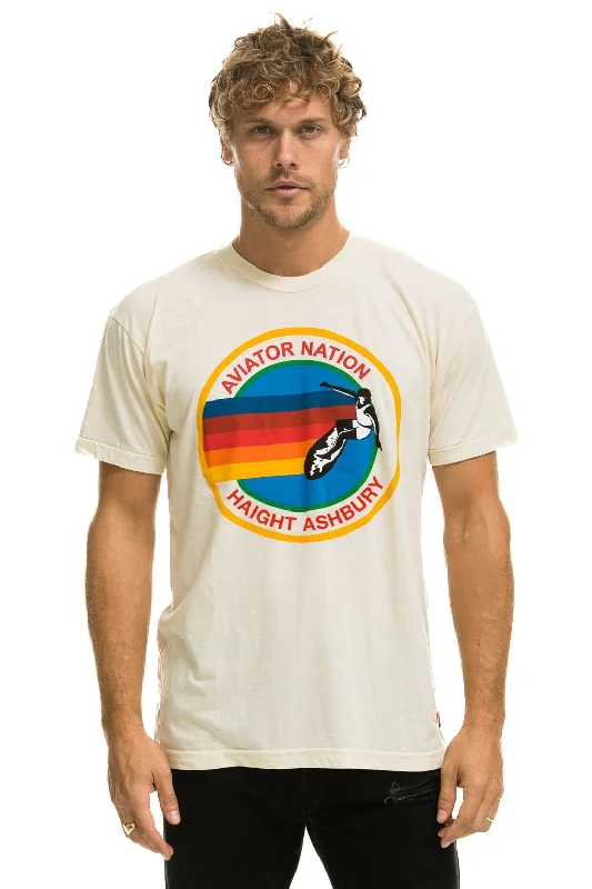 Comfortable Fashion AVIATOR NATION HAIGHT ASHBURY TEE - VINTAGE WHITE