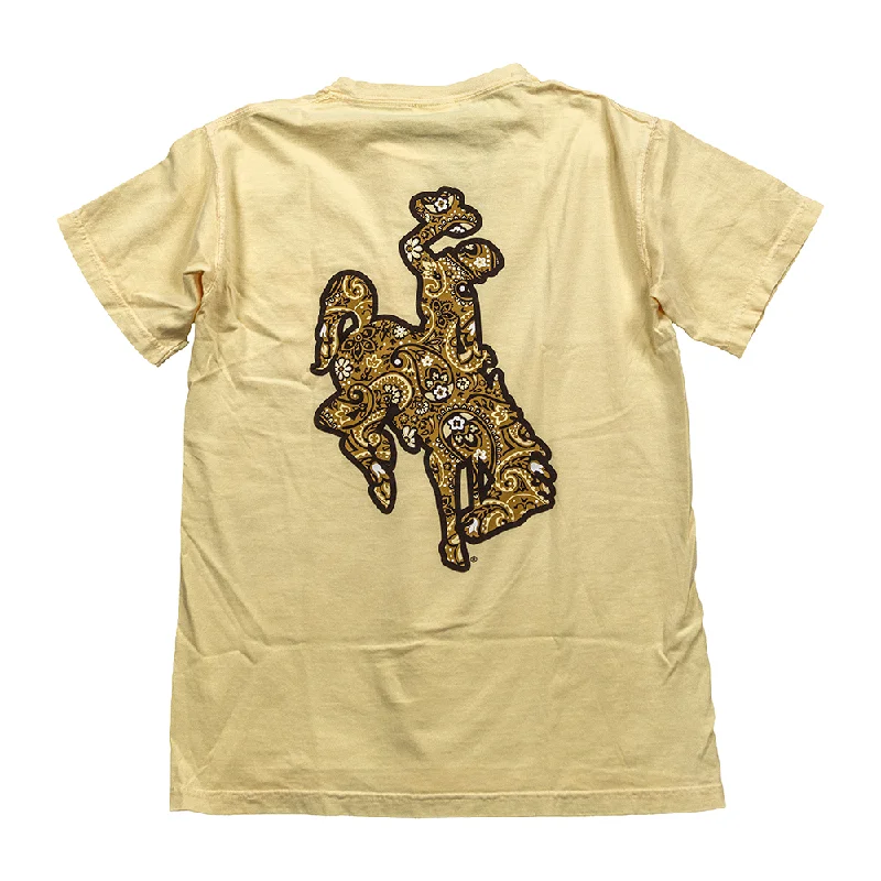 Warm Wear Paisley Bucking Horse Pocketed T-shirt SS