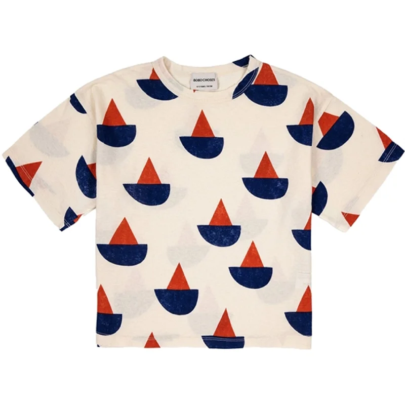 Cozy Outfit Bobo Choses White Sail Boat T-Shirt