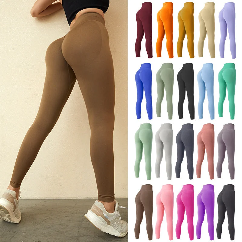 Soft Style Hip lift high waist fitness pants 21 colors