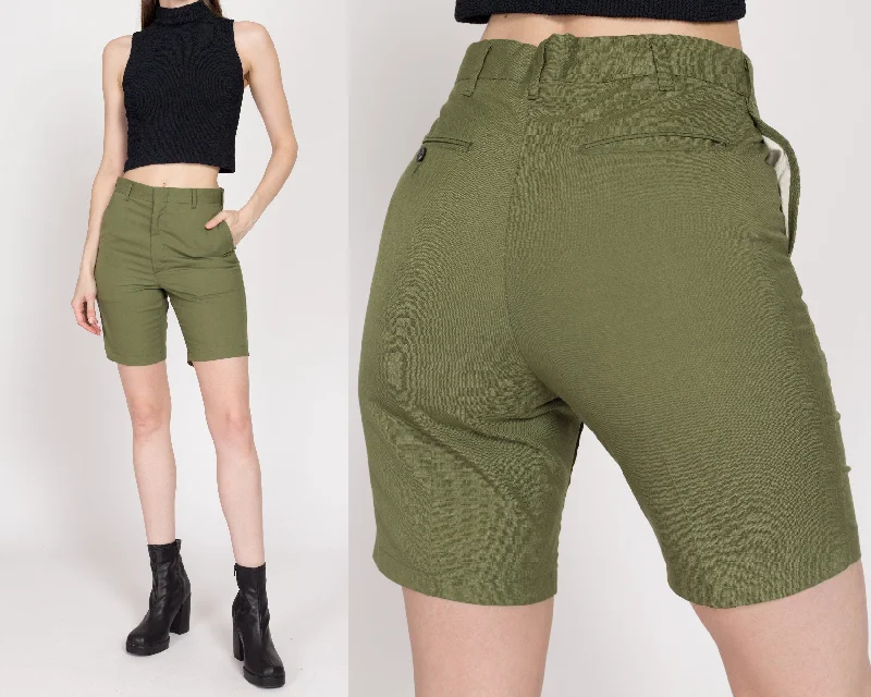 Elegant Dressing XS 70s Army Green Shorts