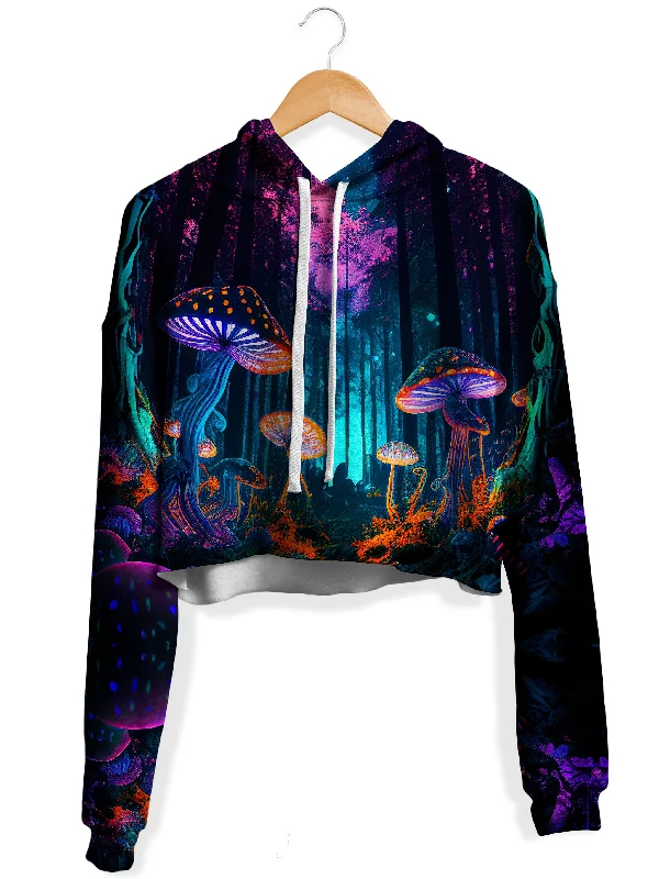 Lounge Wear Natures Medicine Fleece Crop Hoodie