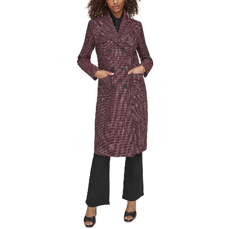Chic Outfits Karl Lagerfeld Paris Womens Tweed Double Breasted Long Coat
