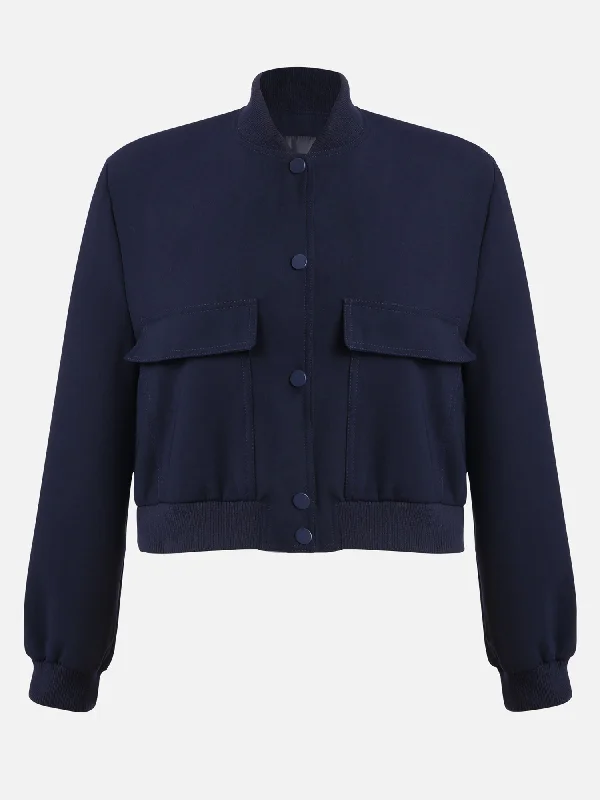 Light Comfort Semi-Cropped Bomber Jacket