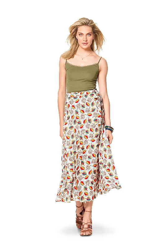 Easy-to-Wear Burda Wrap Skirts 6340