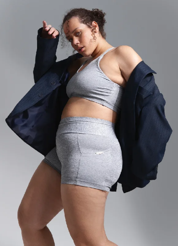 Comfortable Jeans Plus Size Athletic Shorts with Side Pockets