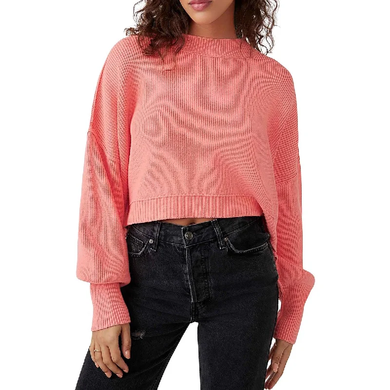 Chic Outfits Free People Womens Easy Street Mock Neck Cropped Pullover Sweater