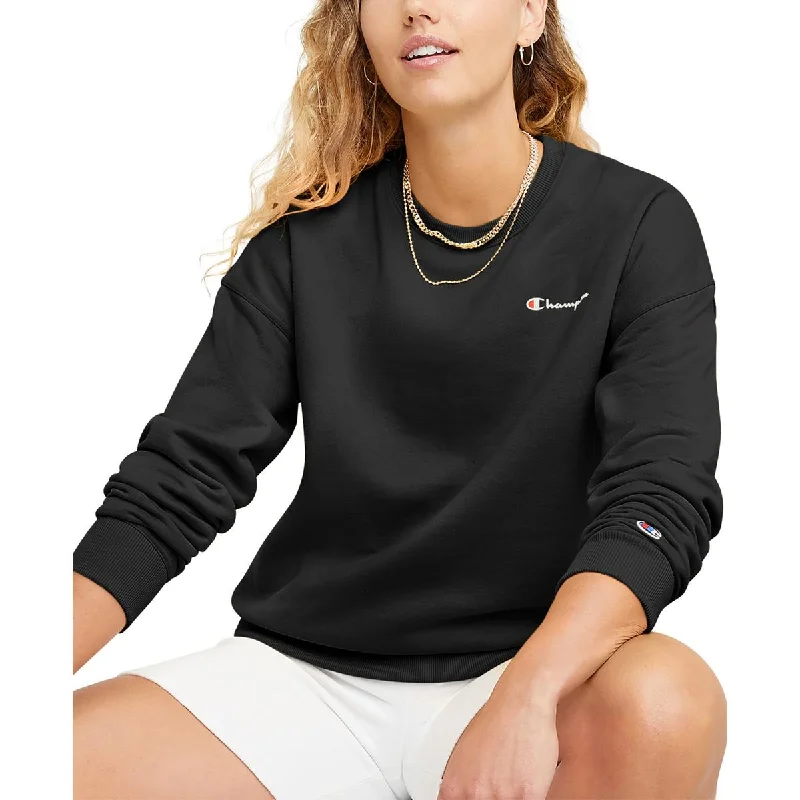 Urban Comfort Champion Womens Ribbed Trim  Crewneck Sweater