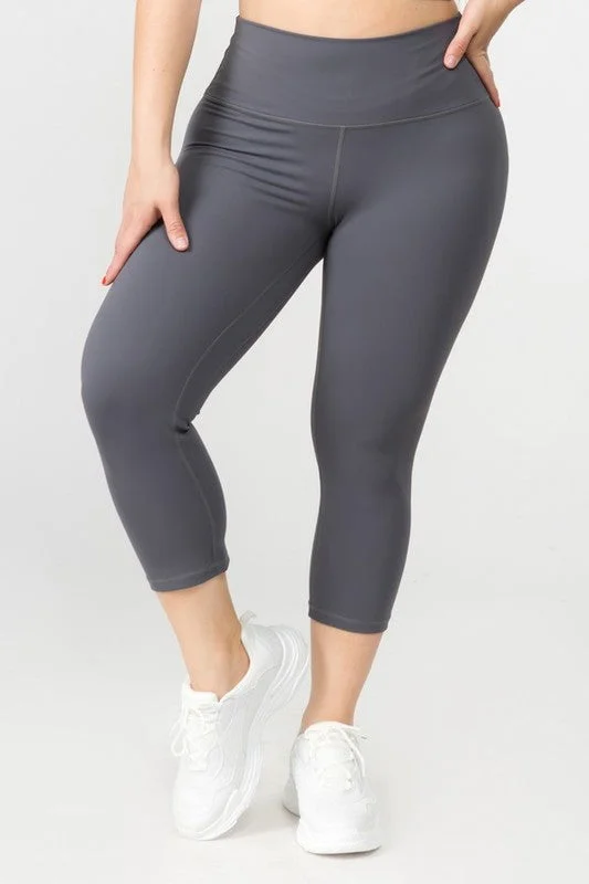 Comfy Layers Buttery Soft Capri Activewear  Leggings