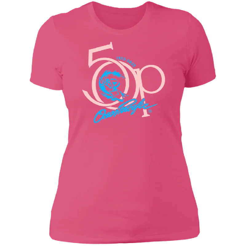 Elegant Fit Womens 50th Anniversary Short Sleeve Tee