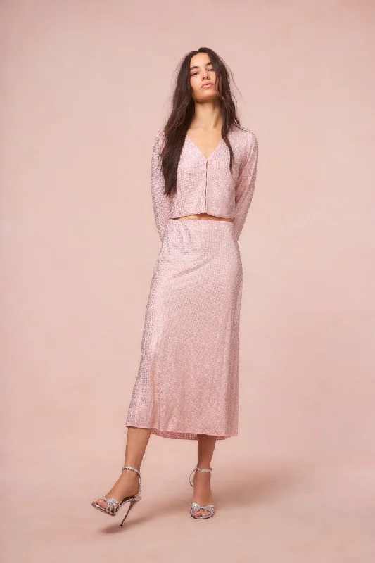 Comfy Layers Samaria Crystal Midi Skirt