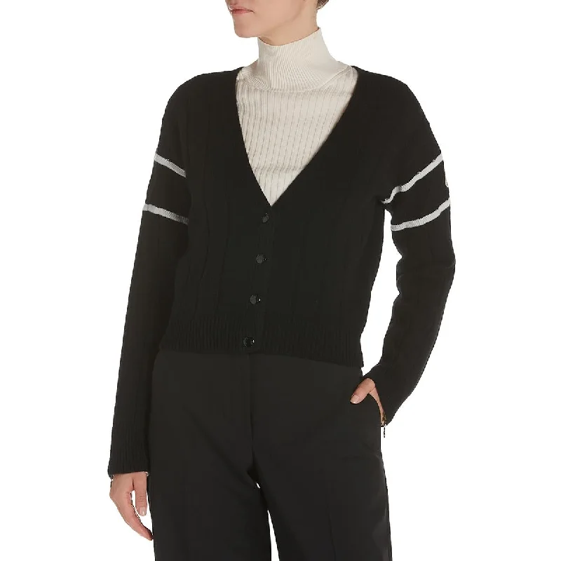 Fashion Comfort Moncler Womens Wool Blend Wool Cardigan Sweater