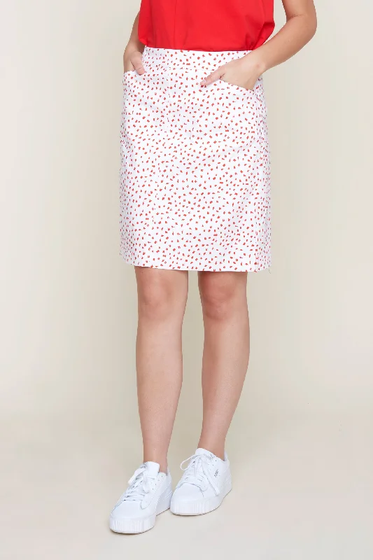 Elegant Dressing Pull-On Print Skort