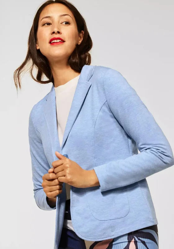 Modern Chic Street One Jersey Blazer, Blue