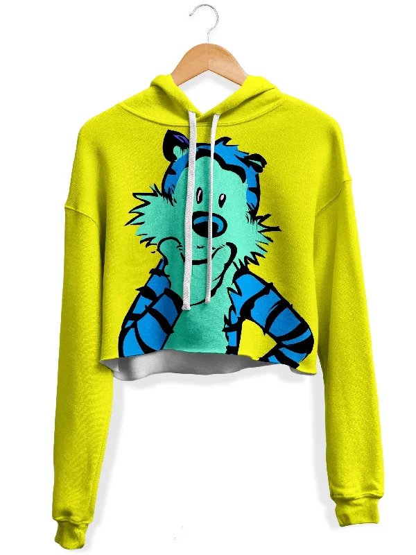 Luxe Comfort Imaginary Friend Fleece Crop Hoodie