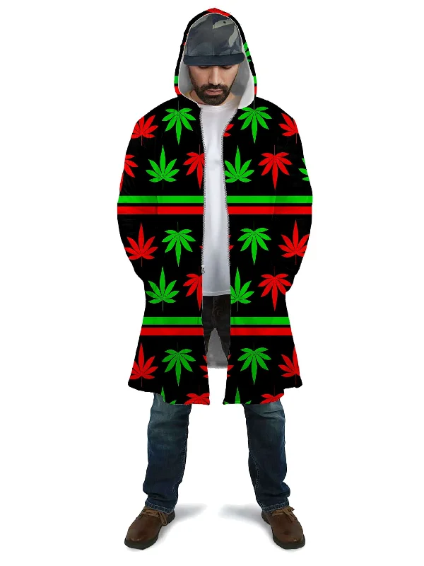 Chic Relaxation Red And Green Festive Bud Cloak