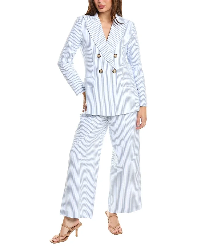 Comfortable Fashion Pascale La Mode 2pc Blazer & Pant Set