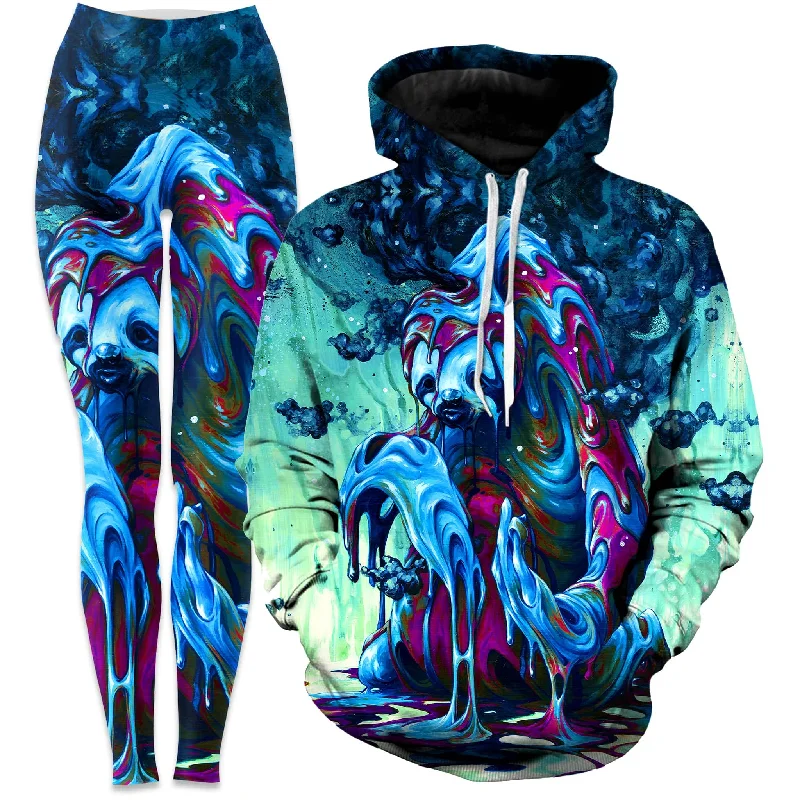 Trendy Wear Toxic Sloth Hoodie and Leggings Combo