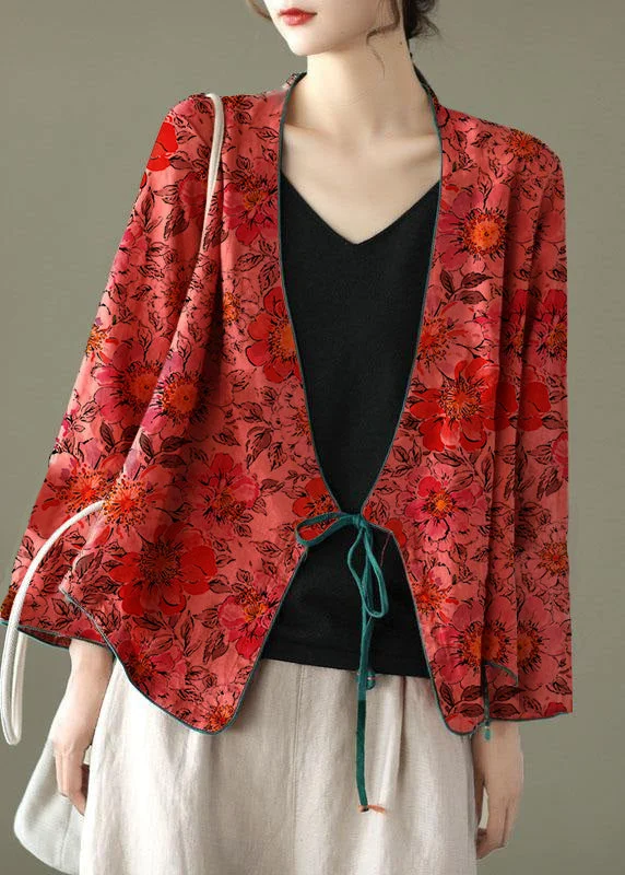 Soft Casuals Women Floral pattern Embroideried Long sleeve Linen Shirt