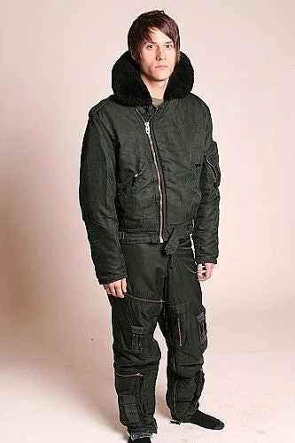 Relaxed Dresses Vintage Canadian Winter Flight Jacket / Bib Pant Set