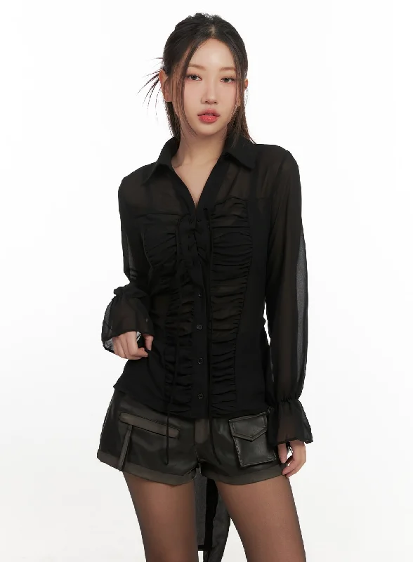Soft Textures Classic Ruffle Shirt CN428
