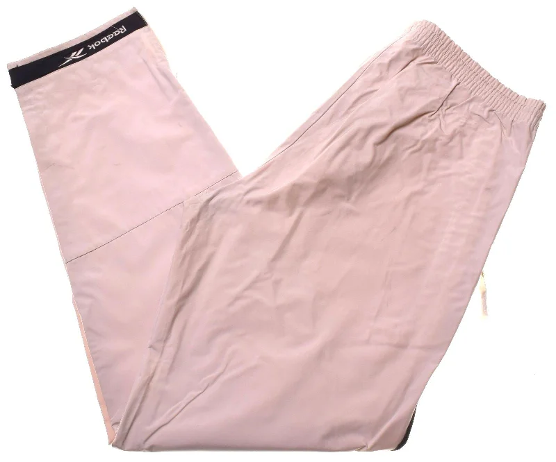 Classic Comfort REEBOK Womens Rain Tracksuit Trousers Medium Beige Polyester
