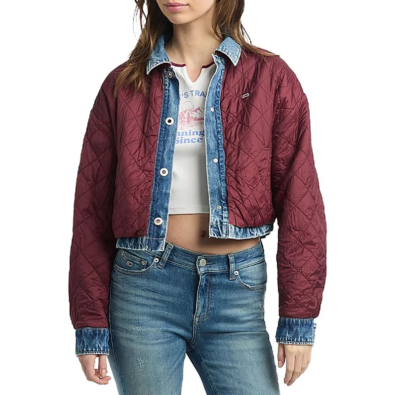Trendy Casuals Tommy Jeans Womens Reversible Quilted Denim Jacket