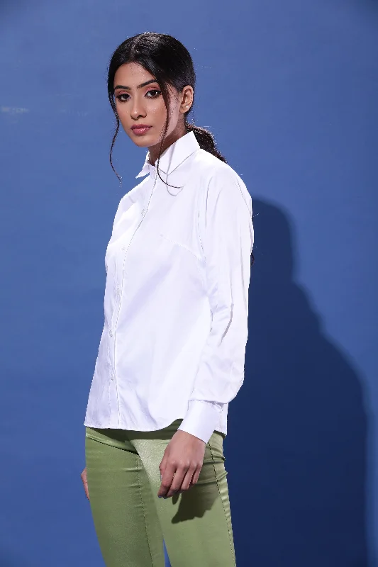 Effortless Outfits Classic full sleeves white shirt