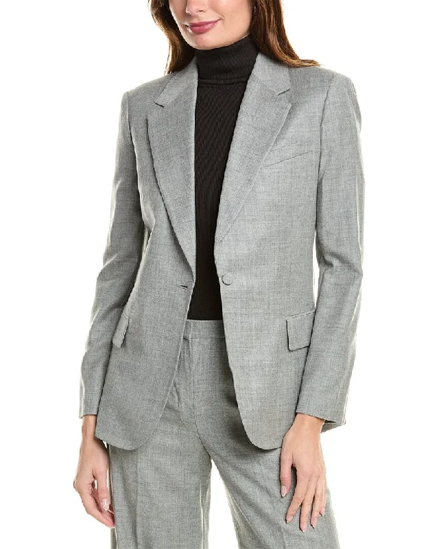 Lounge Wear Theory Fitted Wool Blazer