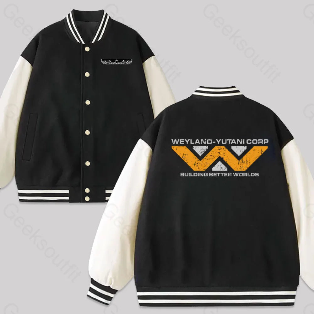 Comfortable Jackets Weyland Building Better World Baseball Jacket