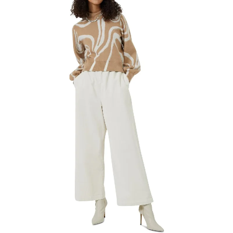 Light Comfort French Connection Womens Space Dye Knit Funnel-Neck Sweater