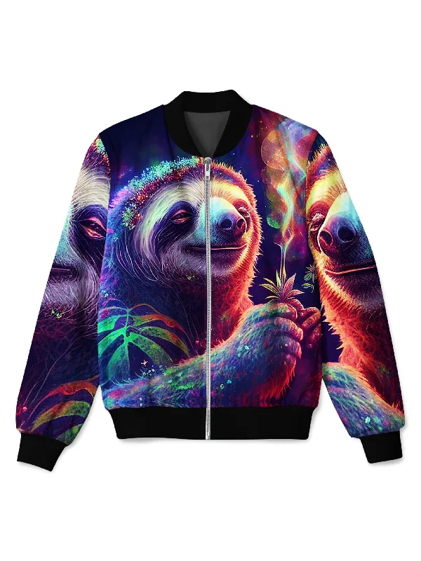 Relaxed Fashion Chill Sloth Bomber Jacket