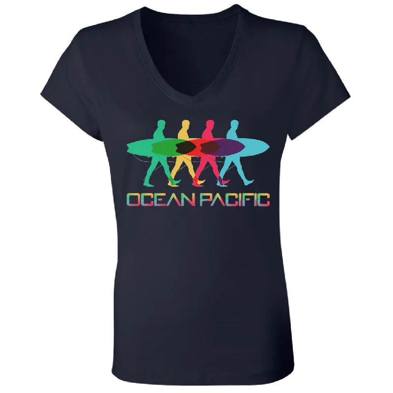 Casual Elegance Her Reverb V-Neck Tee