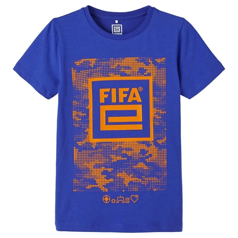 Relaxed Fit Name it Clematis Blue Fadil Fifae T-Shirt
