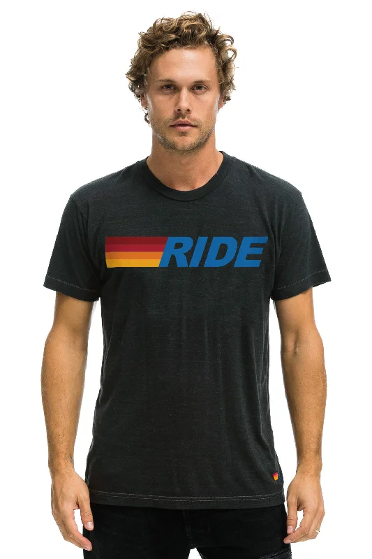 Timeless Comfort RIDE LOGO TEE - CHARCOAL