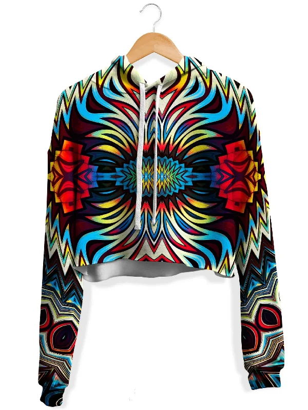 Cozy Footwear Fire for the Tribe Fleece Crop Hoodie